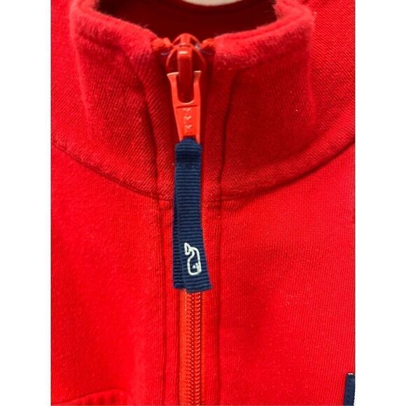 Simply Southern Red Whale Embroidered Quarter Zip Sweatshirt sz S - Picture 4 of 7